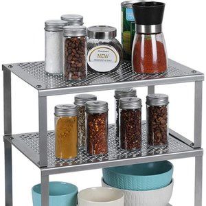 Expandable Stackable Cabinet Organizer and Kitchen